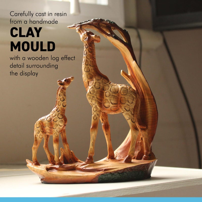 Thorness Eye catching Free Standing Graceful Giraffe and Calf Decorative Ornament - Image 4